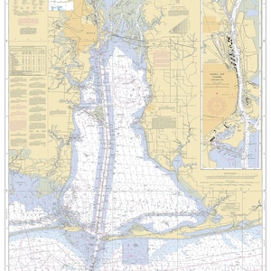 2008 Seekarte von Mobile Bay Alabama