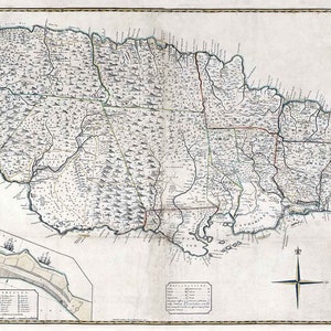 1755 Map of Jamaica