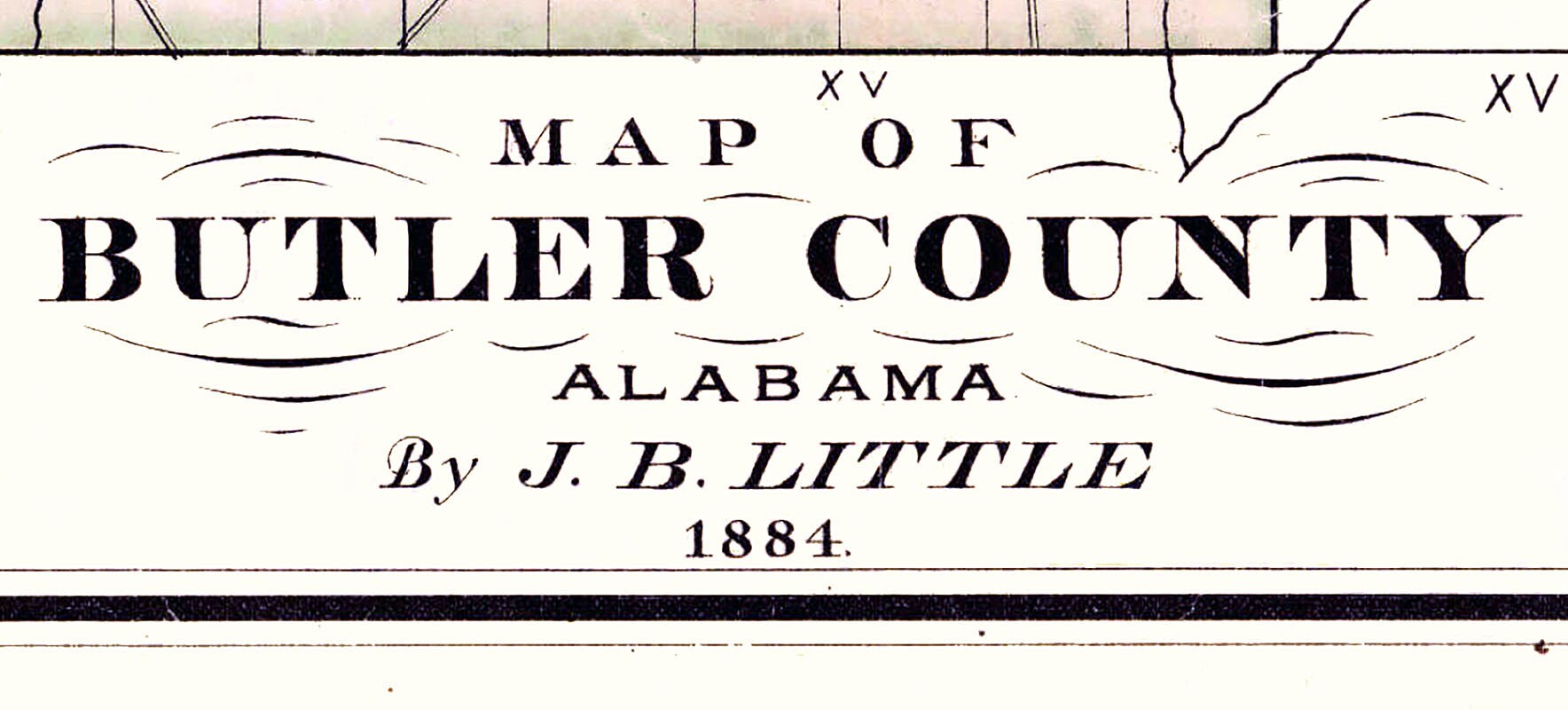 1884 Map of Butler County Alabama - Etsy