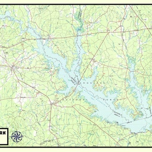 1986 Map of Sam Rayburn Reservoir - Il 300x300.6034308430 6o4l