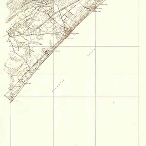1937 Topo Map of Myrtle Beach South Carolina Quadrangle