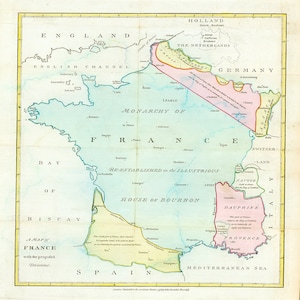 1793 Map of France