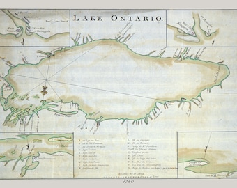 1760 Map of Lake Ontario
