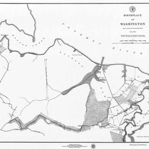 1976 Geburtsort-Karte Washington Monument
