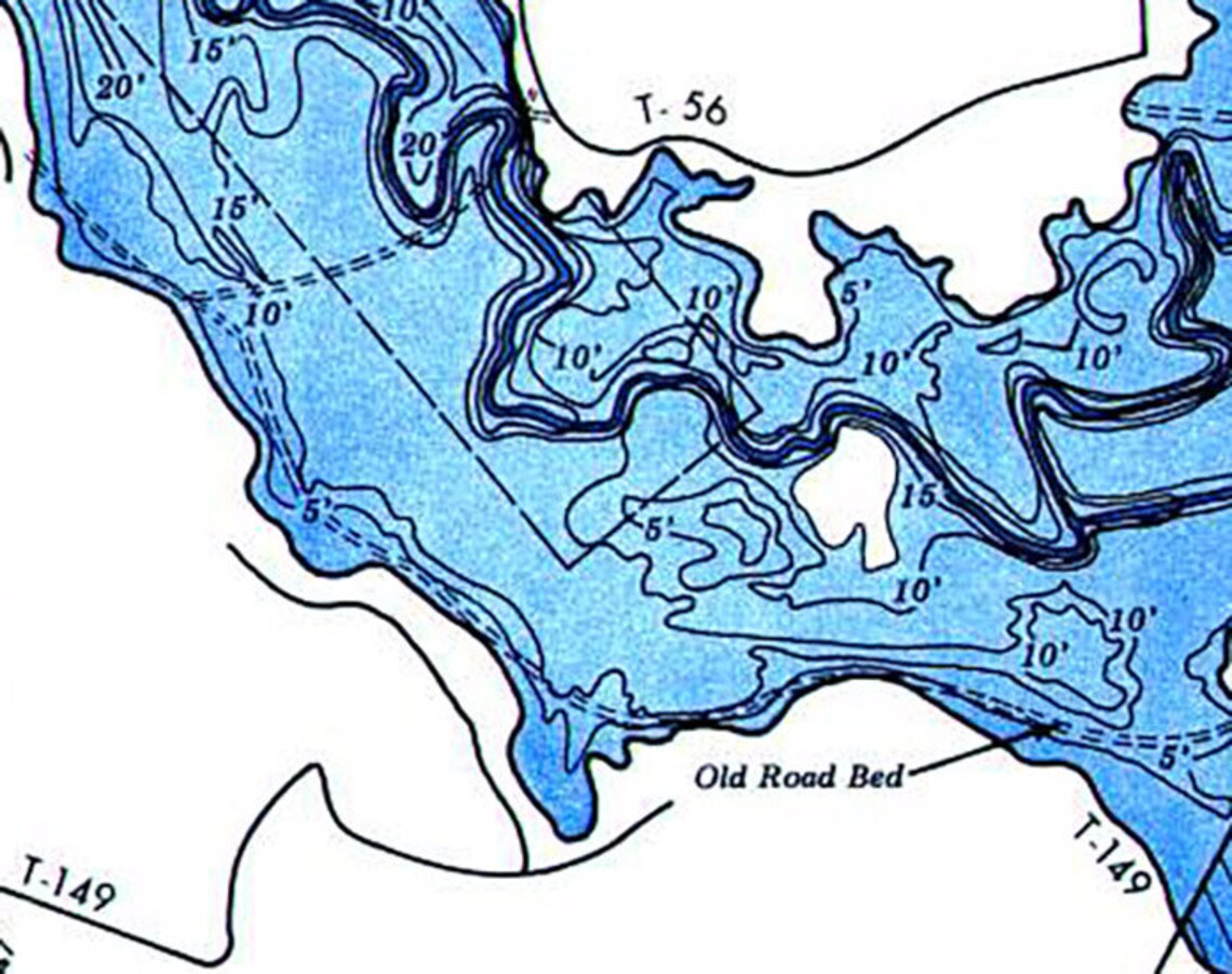 Lake Seneca Ohio Map Etsy