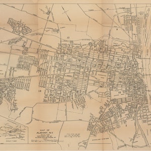1916 Map of Albany New York