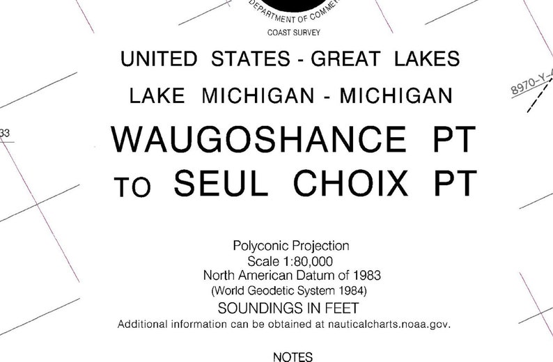 Michigan Projection File 2005 Nautical Chart of Beaver Island Group Lake Michigan - Etsy