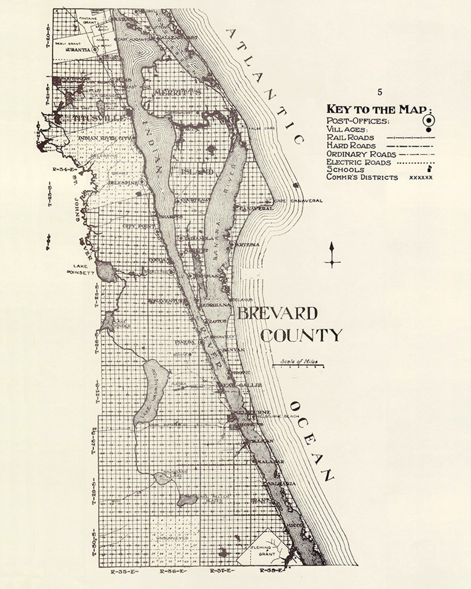 1914 Map of Brevard County Florida - Il 1588xN.1501351771 Kt8i