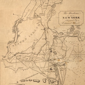 1827 Plan du port de New York