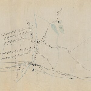 1884 Kaart van Lyon Mountain Clinton Co New York