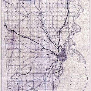 1916-Karte von Mobile County, Alabama