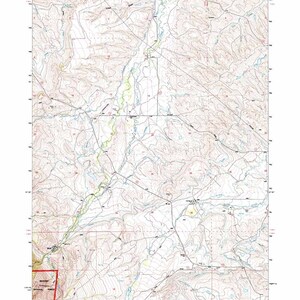 Carte topographique 1993 de Wolf Wyoming WY Bighorn Forest