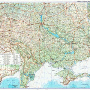 Carte 2001 de l'Ukraine