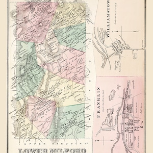 1876 Map of Lower Milford Township Lehigh County Pennsylvania