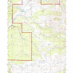 Carte topographique de Hazelton, Wyoming, WY Bighorn, 1993
