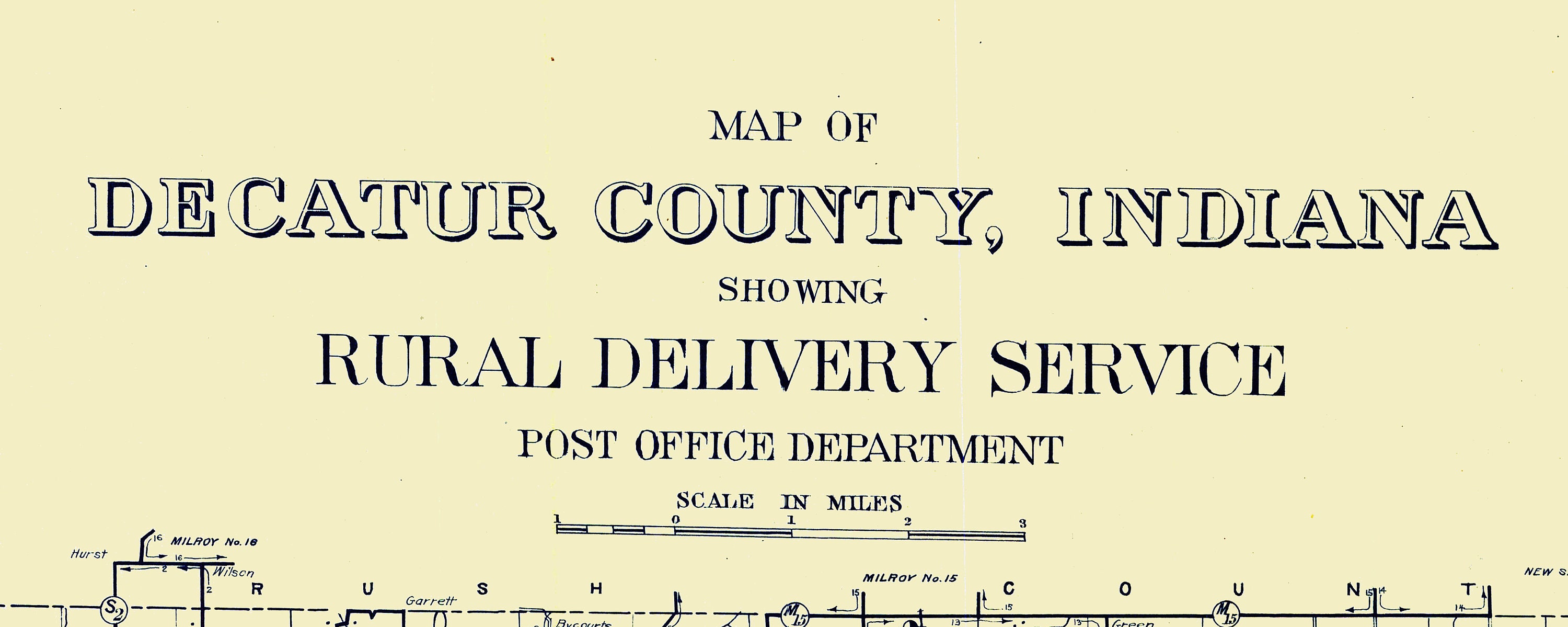 1911 Map of Decatur County Indiana - Etsy