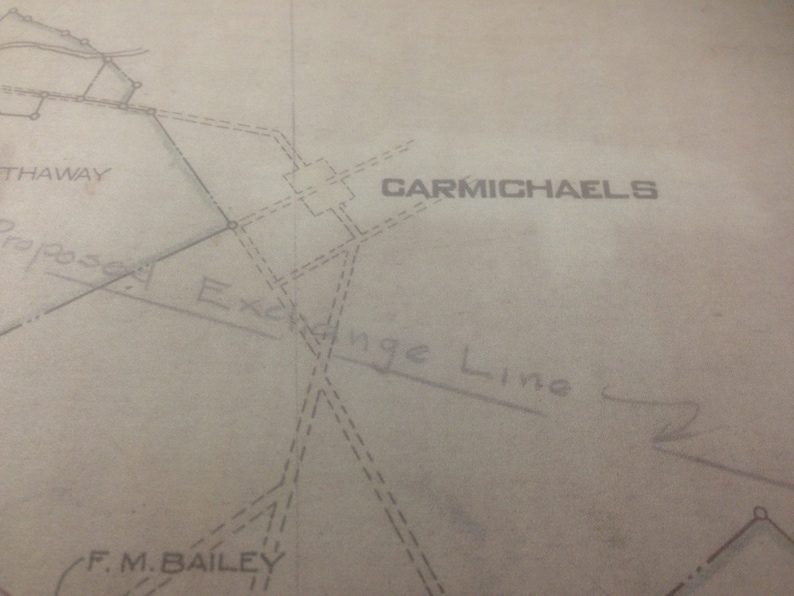 1920 Nemacolin Mine Map Carmichaels Greene County Pa Etsy