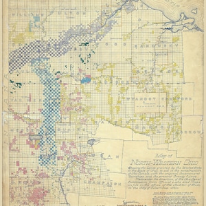 1820er Jahre Karte von North Western Ohio