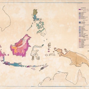 1943 Map of Indonesia