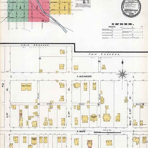 Sanborn 1899 Plan de Brockwayville, comté de Jefferson, Pennsylvanie