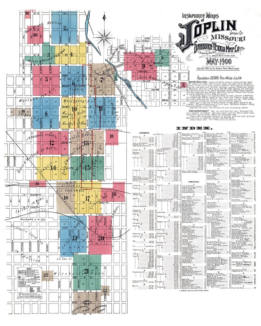 1900 Town Map Of Joplin Missouri Etsy Il 1080xN.5386453665 Nlmo