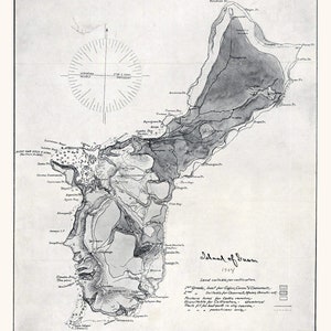 1904-Karte der Insel Guam
