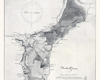 1904 Map of Island of Guam