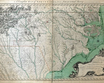 1770 Map of North Carolina