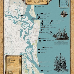 Les épaves d'Amelia Island, en Floride, à Fernandina Beach