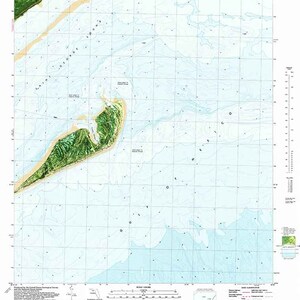 1982 Topo Karte von Dog Island Florida Quadrangle