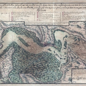 1791 Map of the Saint Johns River Entrance Jacksonville Florida Area