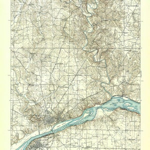 1916 Topo Karte von Muskel-Shoals Alabama Quadrangle Florence