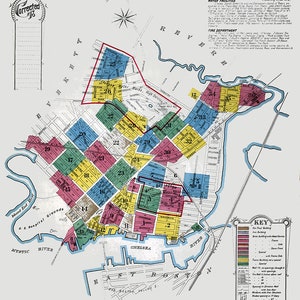 1894 Town Map of Chelsea Suffolk County Massachusetts