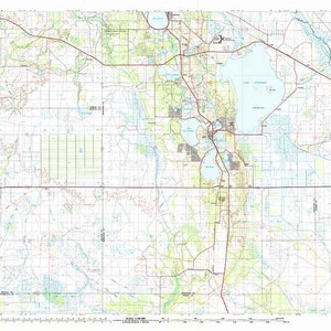 1978 Topo Map of Arcadia Florida Quadrangle Lake Placid