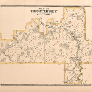 1875 Map of Thornbury Township Delaware County Pennsylvania
