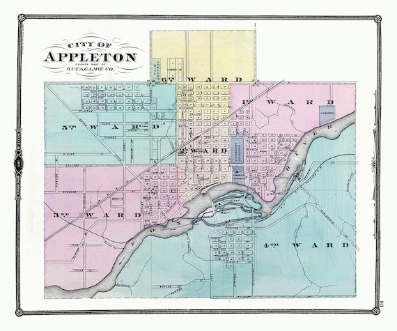 Outagamie County Map Wisconsin