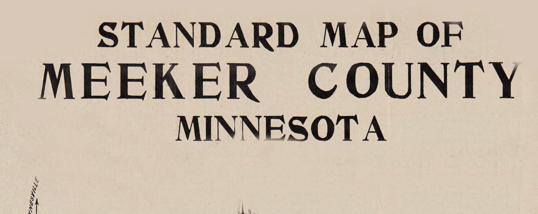 1913 Map of Meeker County Minnesota Etsy UK