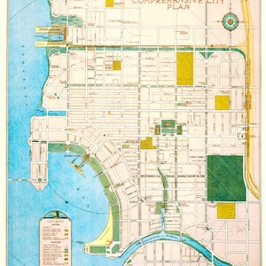 Kaart uit 1924 van Sarasota, Florida