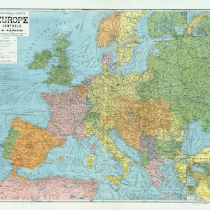 1918 Map of Europe