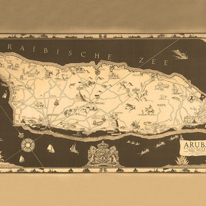 1946 Map of Aruba