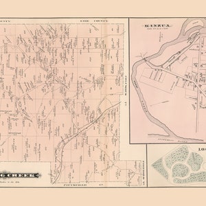 1878 Carte du canton de Spring Creek, comté de Warren, Pennsylvanie