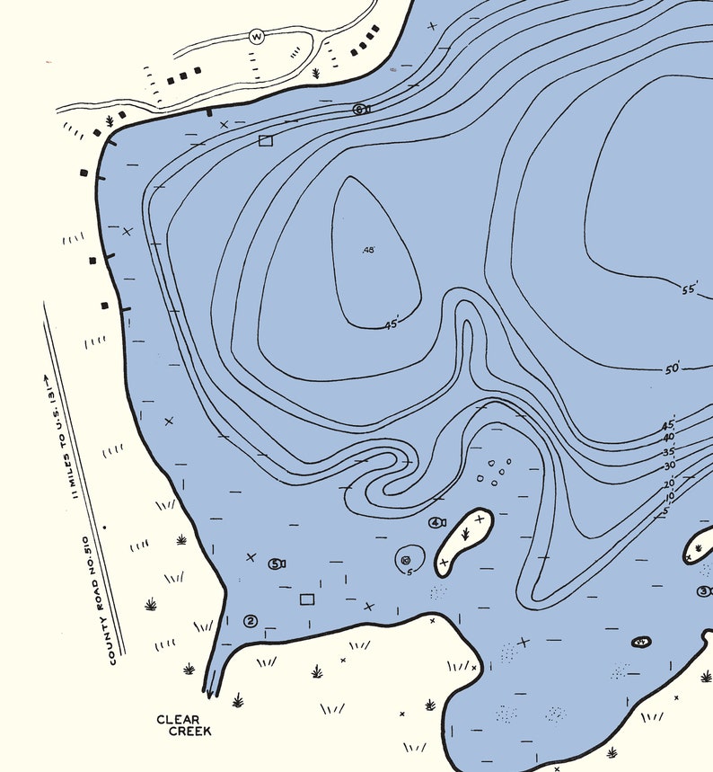 1942 Map of Lincoln Lake Kent County Michigan Etsy Singapore