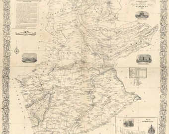 1850 Map of Somerset County New Jersey from original surveys Somerville Genealogy