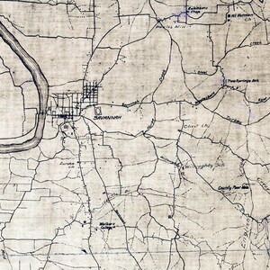 1920 Map of Hardin County Tennessee - Etsy