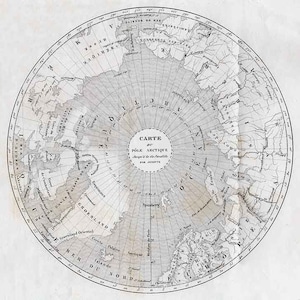 1718 Map of Arctic North Pole