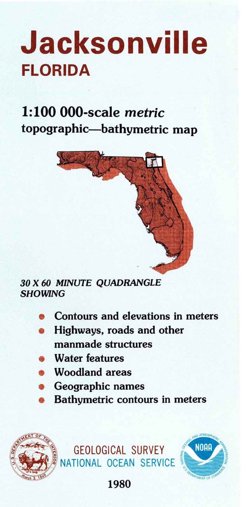 1980 Topo Map of Jacksonville Florida - Il 794xN.1797316149 Nm15