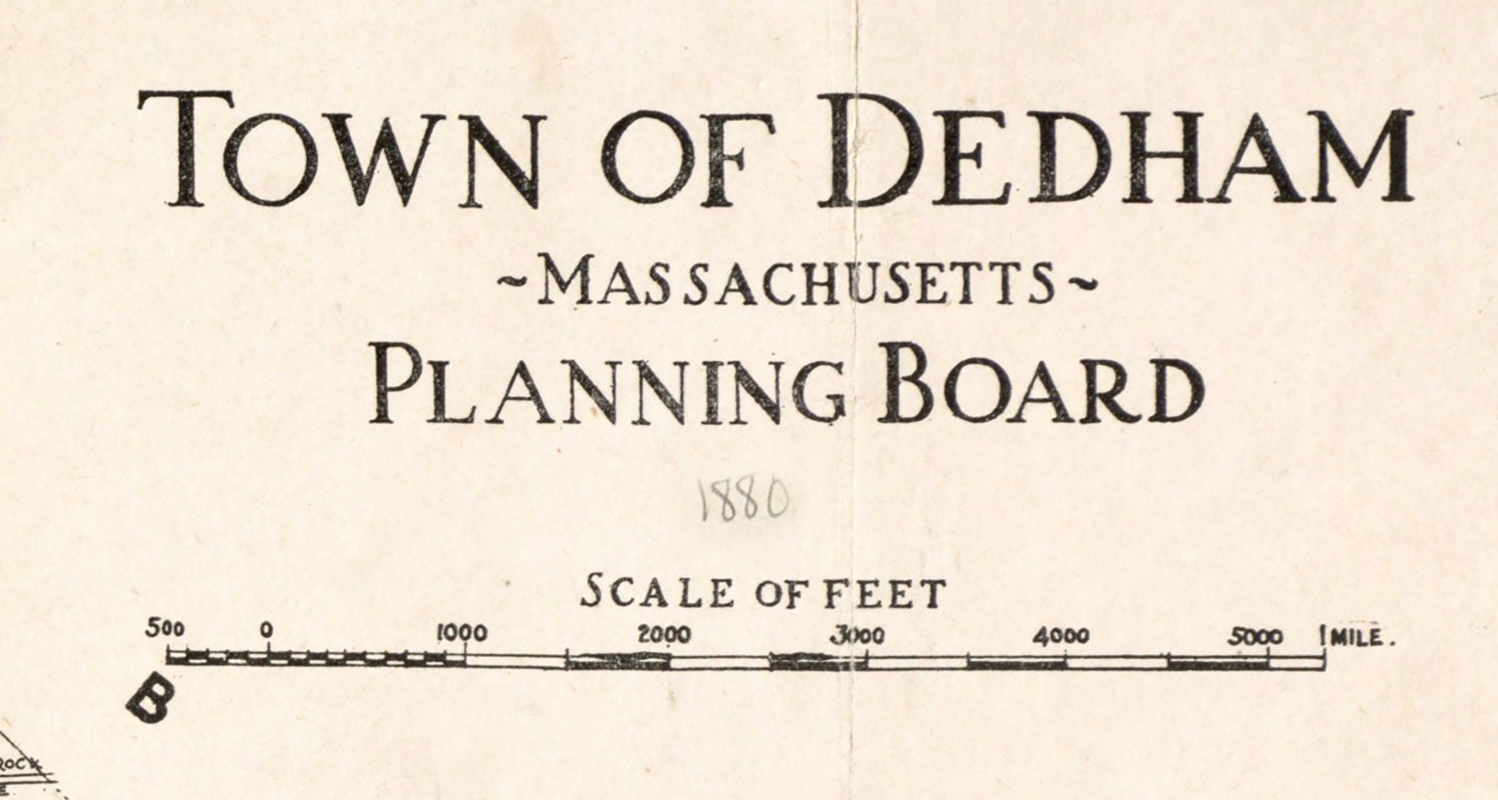 Dedham County 1880 Town Map of Dedham Norfolk County Massachusetts - Etsy