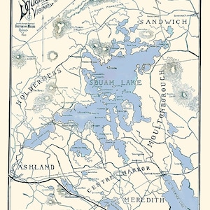 1902 Map of Squam Lake New Hampshire