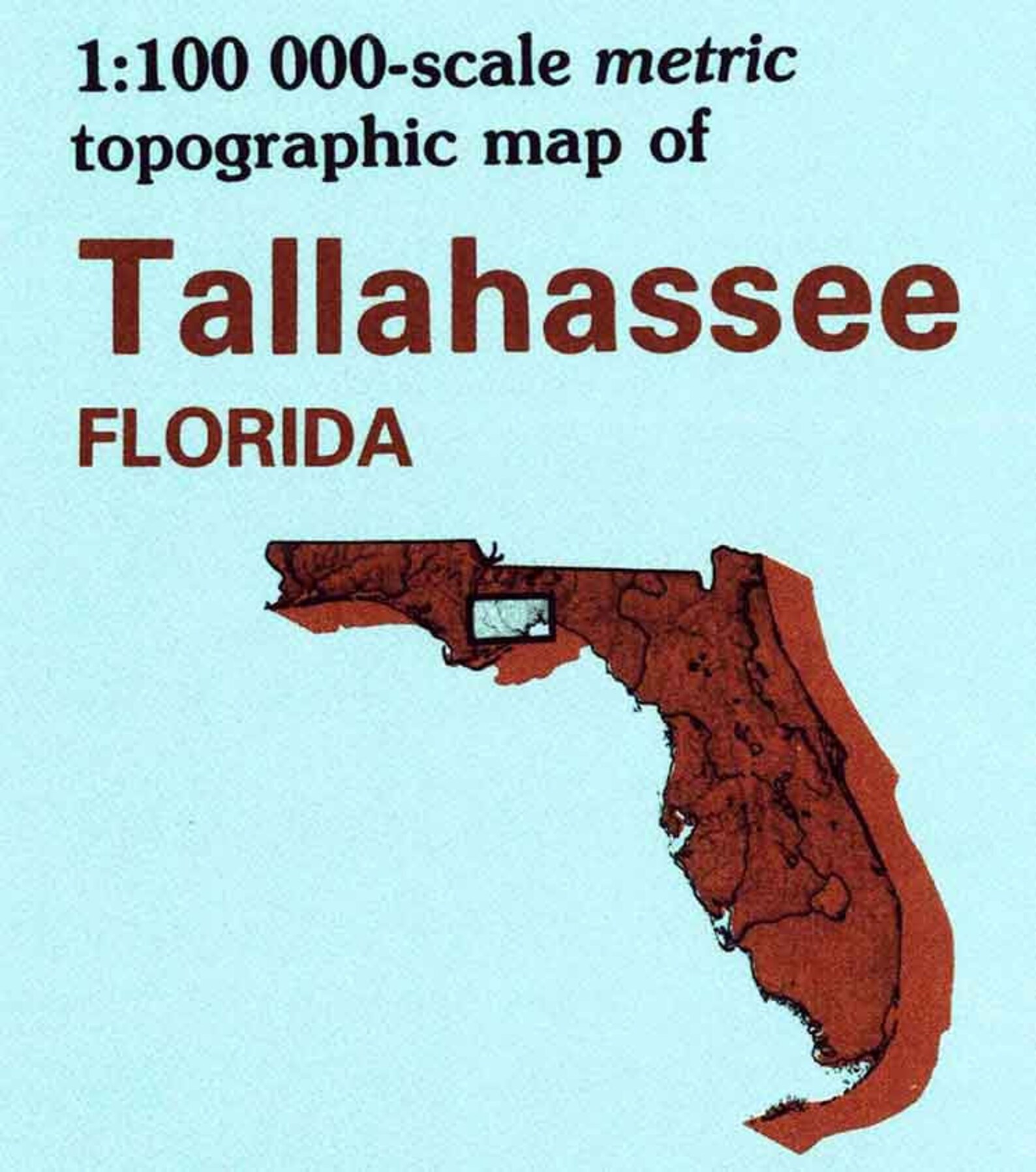 1979 Topo Map of Tallahassee Florida Quadrangle Etsy