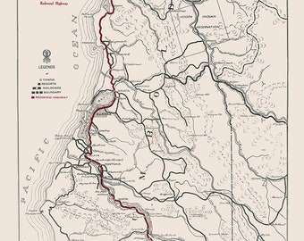 1920 Map of Humboldt County California